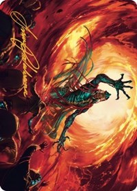 Gix, Yawgmoth Praetor Art Card (Gold-Stamped Signature) (16) [Art Series: The Brothers' War]