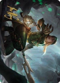 Argothian Opportunist Art Card (Gold-Stamped Signature) (22) [Art Series: The Brothers' War]