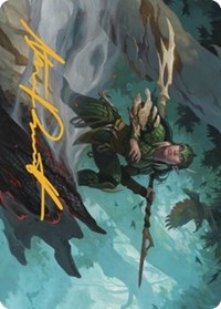 Gwenna, Eyes of Gaea Art Card (Gold-Stamped Signature) (25) [Art Series: The Brothers' War]