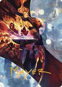 Urza's Command Art Card (Gold-Stamped Signature) (31) [Art Series: The Brothers' War]