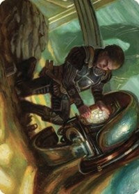 Urza, Powerstone Prodigy Art Card (35) [Art Series: The Brothers' War]