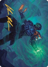 Mishra, Claimed by Gix Art Card (Gold-Stamped Signature) (37) [Art Series: The Brothers' War]
