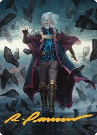 Urza, Planeswalker Art Card (Gold-Stamped Signature) (42) [Art Series: The Brothers' War]