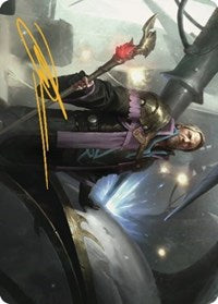 Urza, Prince of Kroog Art Card (Gold-Stamped Signature) (43) [Art Series: The Brothers' War]