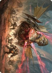 Liberator, Urza's Battlethopter Art Card (44) [Art Series: The Brothers' War]