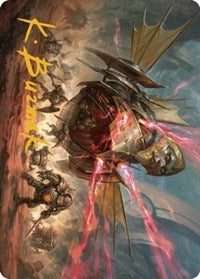 Liberator, Urza's Battlethopter Art Card (Gold-Stamped Signature) (44) [Art Series: The Brothers' War]
