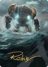 Island Art Card (Gold-Stamped Signature) (49) [Art Series: The Brothers' War]
