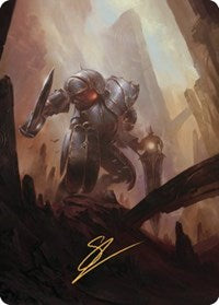 Mountain Art Card (Gold-Stamped Signature) (52) [Art Series: The Brothers' War]