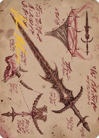 Blackblade Reforged Art Card (Gold-Stamped Signature) (56) [Art Series: The Brothers' War]