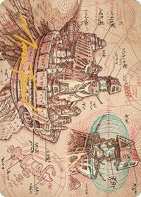 Defense Grid Art Card (Gold-Stamped Signature) (58) [Art Series: The Brothers' War]