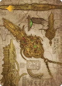 Key to the City Art Card (Gold-Stamped Planeswalker Symbol) (65) [Art Series: The Brothers' War]