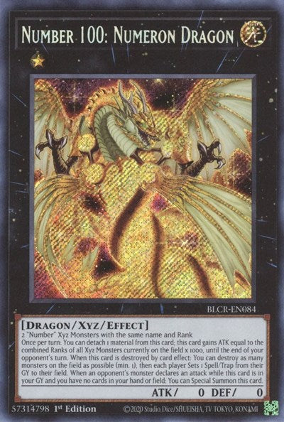 Number 100: Numeron Dragon (BLCR-EN084) [Battles of Legend: Crystal Revenge]