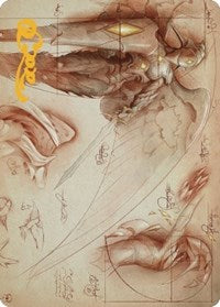 Platinum Angel Art Card (Gold-Stamped Signature) (71) [Art Series: The Brothers' War]