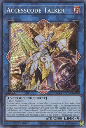 Accesscode Talker (BLCR-EN093) - Battles of Legend: Crystal Revenge 1st Edition
