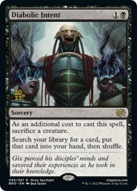 Diabolic Intent (89) [Prerelease Cards]