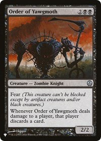 Order of Yawgmoth (DDE) (Nov-71) [The List Reprints]