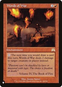 Words of War (244/350) [The List Reprints]