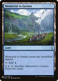 Memorial to Genius (243/269) [The List Reprints]