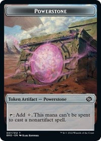 Powerstone // Soldier (008) Double-Sided Token (7 // 8) [The Brothers' War]