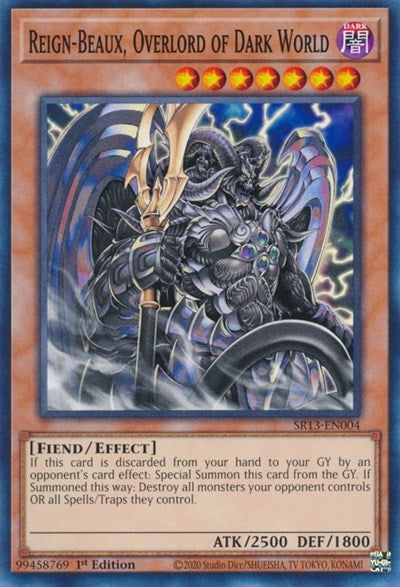Reign-Beaux, Overlord of Dark World (SR13-EN004) [Structure Deck: Dark World]