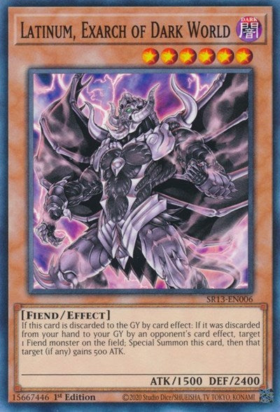 Latinum, Exarch of Dark World (SR13-EN006) [Structure Deck: Dark World]