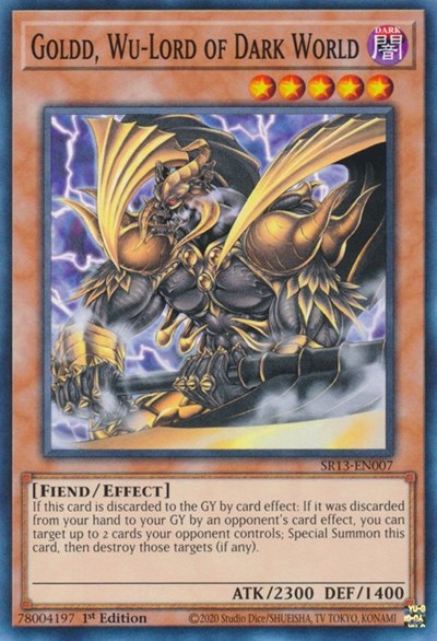 Goldd, Wu-Lord of Dark World (SR13-EN007) [Structure Deck: Dark World]