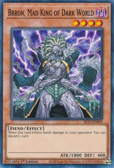 Brron, Mad King of Dark World (SR13-EN009) [Structure Deck: Dark World]