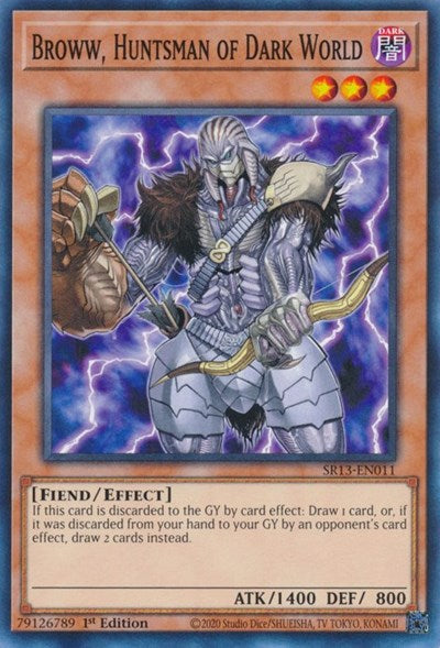 Broww, Huntsman of Dark World (SR13-EN011) [Structure Deck: Dark World]