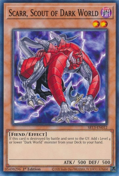 Scarr, Scout of Dark World (SR13-EN012) [Structure Deck: Dark World]