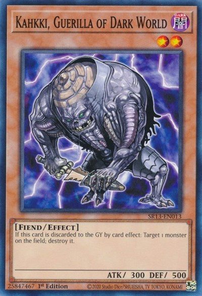 Kahkki, Guerilla of Dark World (SR13-EN013) [Structure Deck: Dark World]