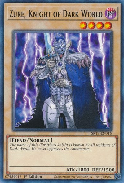 Zure, Knight of Dark World (SR13-EN016) [Structure Deck: Dark World]