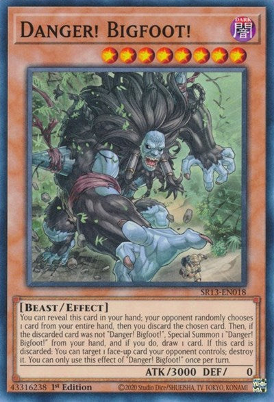 Danger! Bigfoot! (SR13-EN018) [Structure Deck: Dark World]