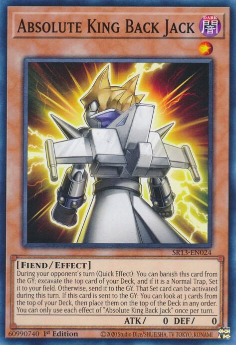 Absolute King Back Jack (SR13-EN024) [Structure Deck: Dark World]