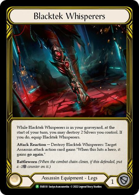 Blacktek Whisperers (Golden) - FAB110 (FAB110) [Flesh and Blood: Promo Cards]
