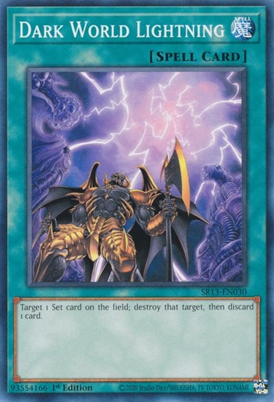 Dark World Lightning (SR13-EN030) [Structure Deck: Dark World]