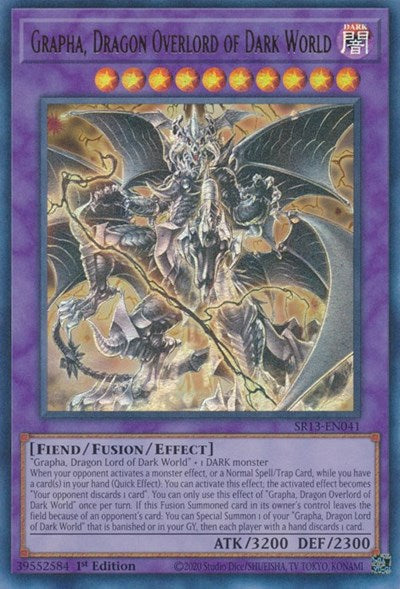 Grapha, Dragon Overlord of Dark World (SR13-EN041) [Structure Deck: Dark World]