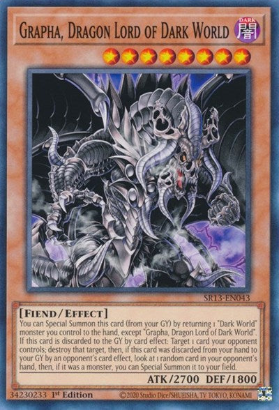 Grapha, Dragon Lord of Dark World (SR13-EN043) [Structure Deck: Dark World]