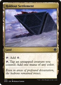Holdout Settlement (305) [Starter Commander Decks]