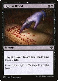 Sign in Blood (107) [Starter Commander Decks]