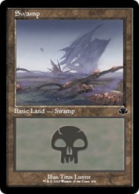 Swamp (406) (Retro Frame) (406) [Dominaria Remastered]