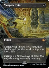 Vampiric Tutor (Borderless) (430) [Dominaria Remastered]