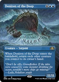 Denizen of the Deep (Borderless) (417) [Dominaria Remastered]