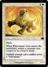 Whitemane Lion (Retro Frame) (277) [Dominaria Remastered]