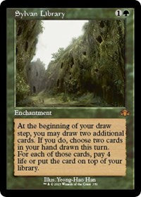Sylvan Library (Retro Frame) (350) [Dominaria Remastered]