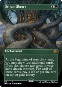 Sylvan Library (Borderless) (441) [Dominaria Remastered]