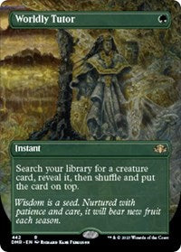 Worldly Tutor (Borderless) (442) [Dominaria Remastered]