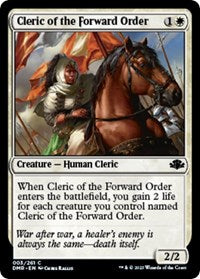 Cleric of the Forward Order (3) [Dominaria Remastered]