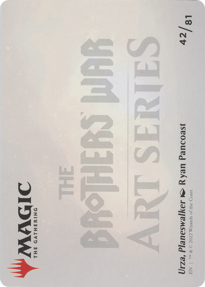 Urza, Planeswalker // Urza, Planeswalker (ABRO-042) - The Brothers' War Art Series (Borderless) Foil