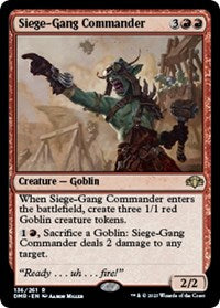 Siege-Gang Commander (136) [Dominaria Remastered]