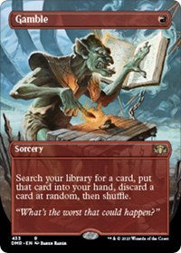 Gamble (Borderless) (433) [Dominaria Remastered]
